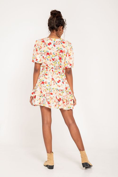 Vestido corto estampado