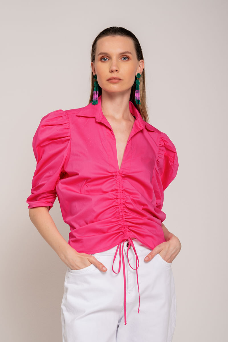 Blusa-drapeada