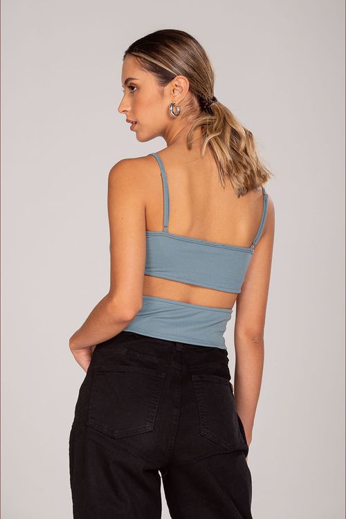Crop top con cut out