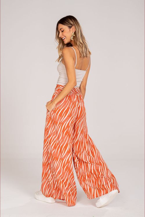 Pantalón Palazzo estampado