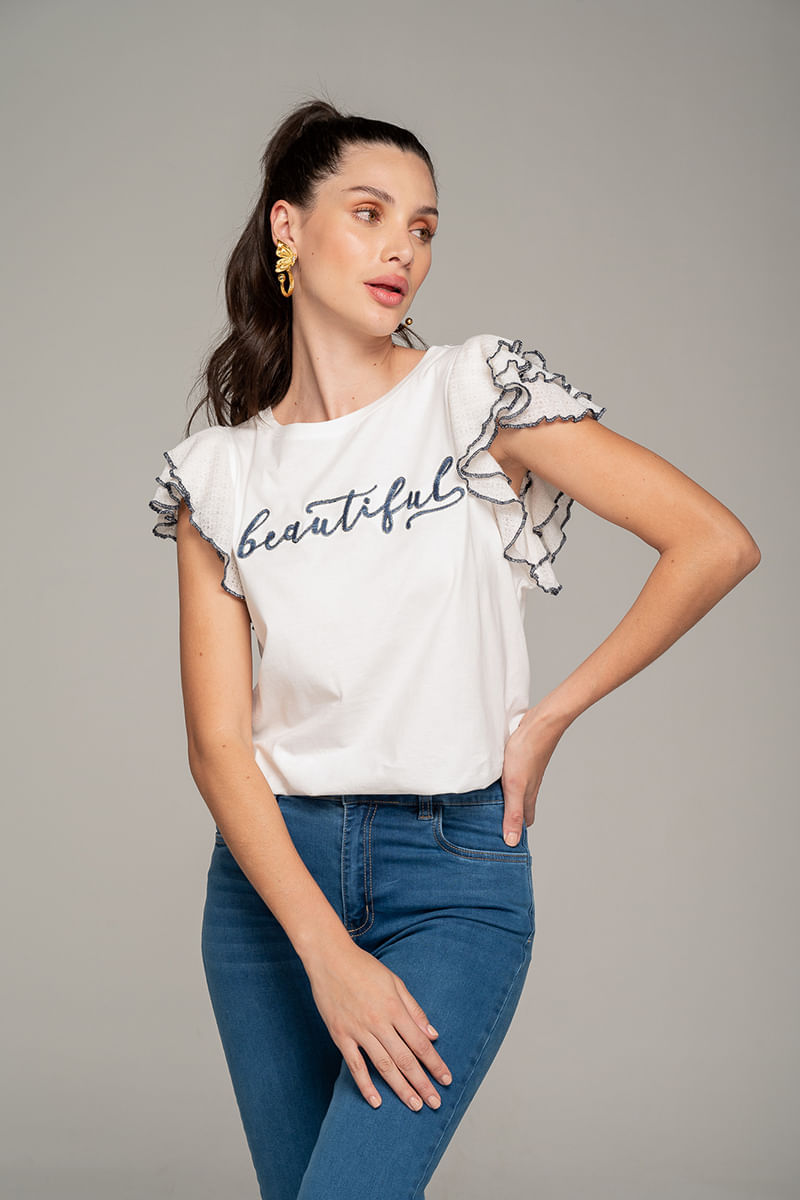 Camiseta-bordada