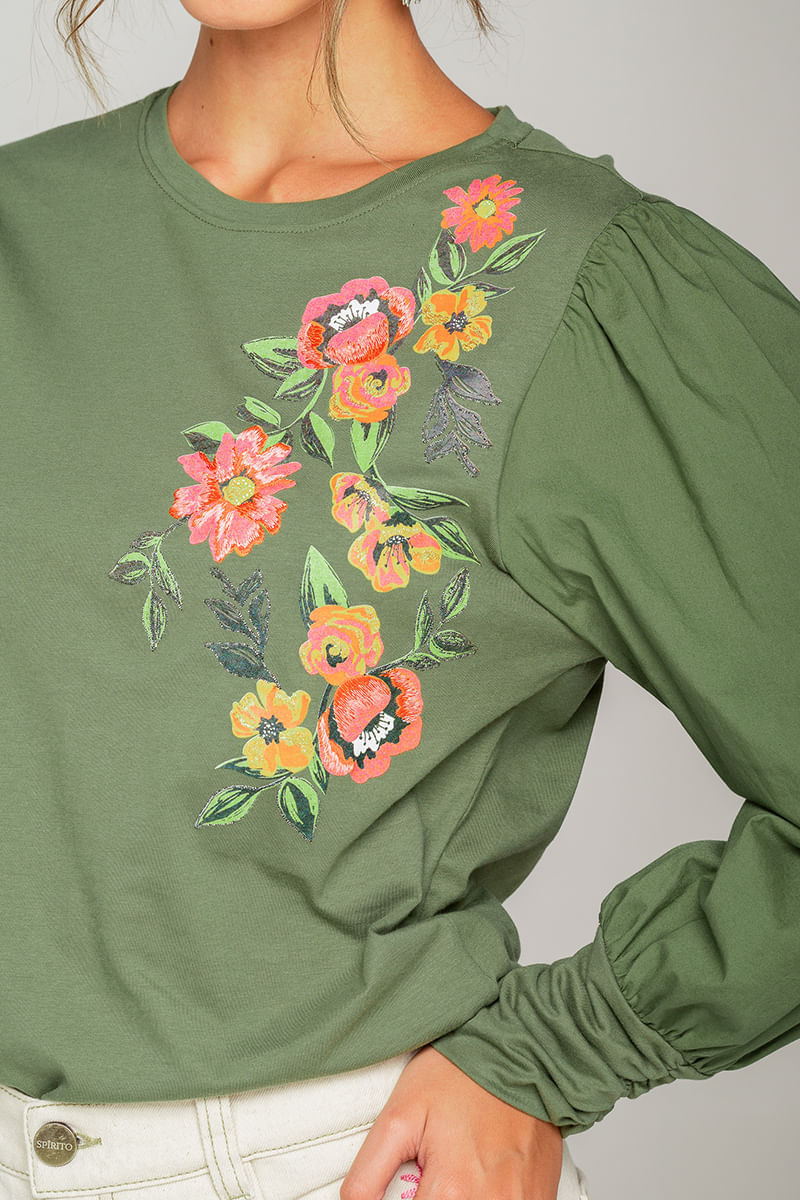 Blusa-bordada