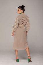 Vestido-largo-camisero-con-cinturon